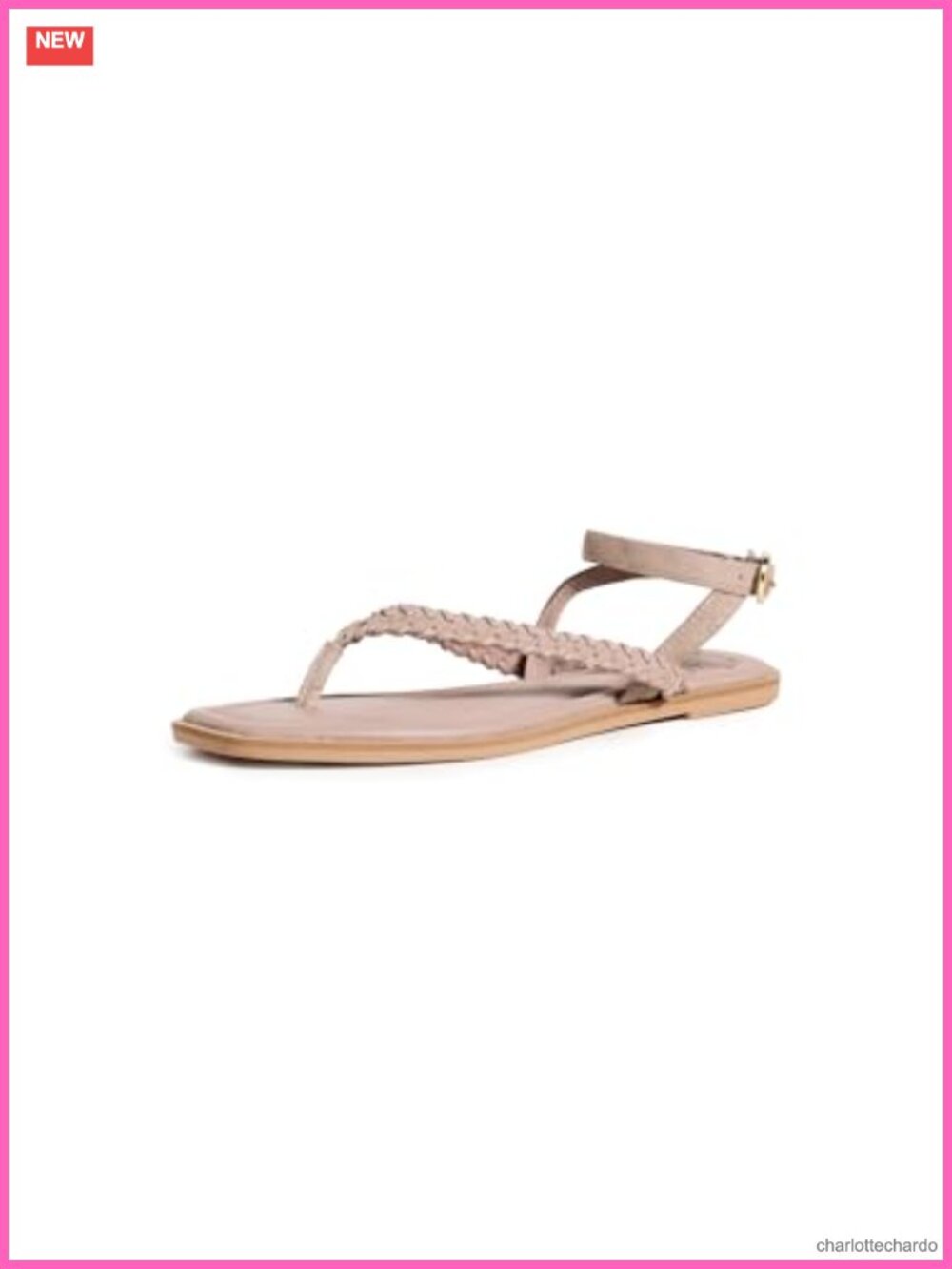 Waverly Whipstitch Thong Sandals - Rubber Sole Sandals